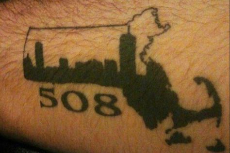 Mass state and area code tattoo with Boston skyline. 13 Tattoo Meaning, Area Code Tattoos, Area Code Tattoo, Massachusetts Tattoo, Diamond Tattoo Meaning, The Butterfly Tattoo, Half Sleeve Tattoos Sketches, The Number 13, Star Tattoo Meaning