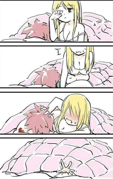 Fairy Tail Comics, Fairy Tail Love, Natsu And Lucy, Fairy Tail Art, Fairy Tail Ships, Funny Cartoon Gifs, Romantic Anime Couples, Natsu Dragneel, Cute Love Cartoons