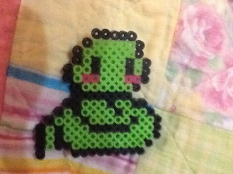 Snake Snake Perler Beads, Snail Perler Beads, Snail Pearler Beads, Snake Mosaic, Snake Pixel Art Grid, Perler Beads, Mario Characters, Kitty, Beads