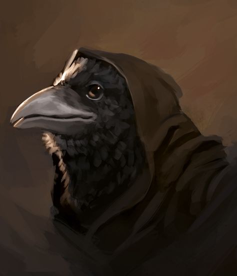 ArtStation - DnD Commission, Anja Musiol Dnd Kenku Artificer, Aarokakra Dnd, Kenku Artificer, Kenku Warlock, Kenku Character Art, Kenku Druid, Kenku Rogue, Kenku Dnd, Dnd Kenku