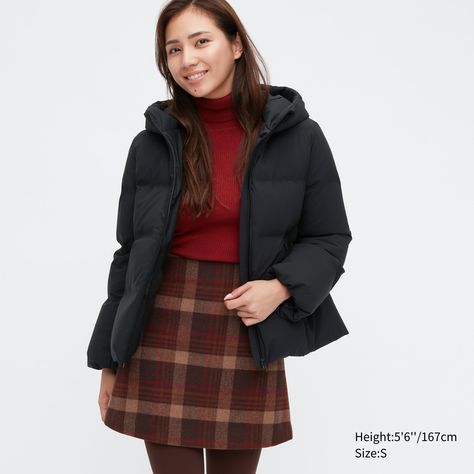 Seamless Down Parka (Women) | UNIQLO US Down Jacket Outfit, Down Parka Women, Outfit 2022, Multiple Outfits, Winter Capsule, Winter Capsule Wardrobe, Jacket Outfit, Down Parka, Fall 2022