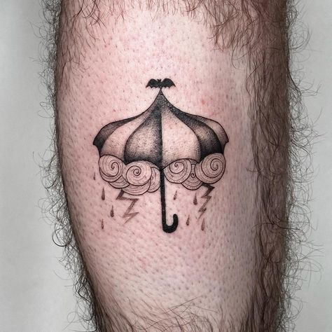 A stormy parasol from my rainy day flash ☂️⚡️⛈️ . . . . . . . . . . . . . . . . . . #onlyhappywhenitrains #parasol #umbrella #umbrellatattoo #illustrativeblackwork #blackworktattoo #gothictattoo #gothtattoo #whimsigoth #whimsigothic #whimsicalart #darkart #nyctattoo #newyorknewyork #newyorktattooartist #ladytattooer #femaletattooartist #darkartist #dotworktattoo #dotworkart #tattoodesign #finelinetattoo #finelineartist #nyc #tattooart Umbrella Tattoo, Nyc Tattoo, Goth Tattoo, Cute Umbrellas, Parasol Umbrella, Black Umbrella, Female Tattoo Artists, Gothic Tattoo, Body Modification