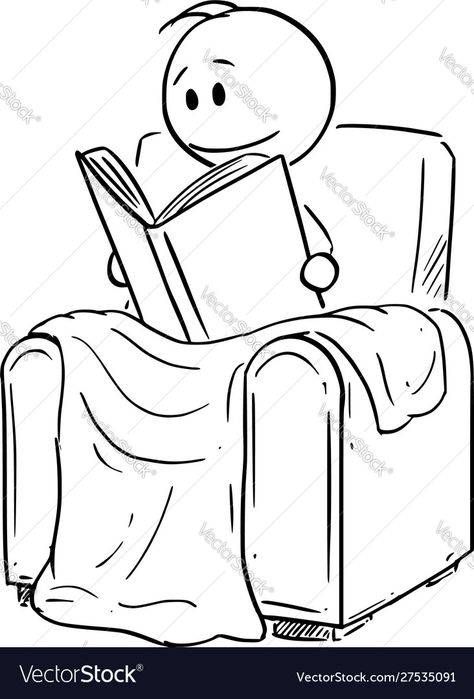 Under Blanket, Stick Drawings, Book Vector, Stick People, Stick Figure Drawing, Stick Man, Comfortable Armchair, Drawing Exercises, Cartoon People