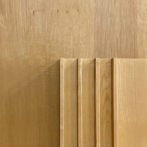 Fin Slat Wood Wall Panel | URBAN EVOLUTIONS Timber Wall Panels, Wood Stair Treads, Wood Wall Panel, Ceiling Cladding, Plywood Walls, Wood Wall Panels, Oak Plywood, Wood Slat Wall, Timber Walls