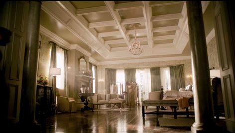 Carrington Estate Bedroom - Dynasty "Guilt Is for Insecure People" Season 1, Episode 3 Carrington Manor, Estate Bedroom, Manor Bedroom, Insecure People, Stone Mansion, Pool Images, Glam Bedroom, Pool Picture, Pool Photos