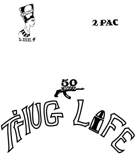 Tupac Thug Life Tattoo, Thug Life Tattoo, 2pac Tattoos, Tupac Tattoo, 2pac Art, Pop Culture Tattoos, Black Men Tattoos, Culture Tattoos, Typography Tattoo