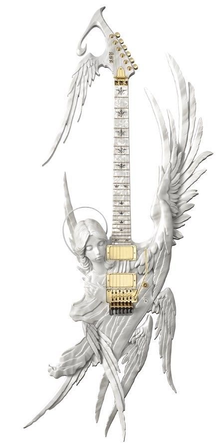 Angel Guitar, Guitar Drawing, Grunge Pictures, Guitar Posters, Guitar Obsession, Cool Electric Guitars, Shadow Photos, Guitar Art, Guitar Design