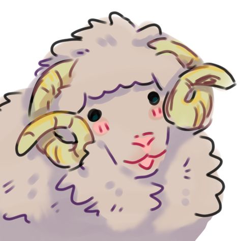 Ram Drawing Cute, Goat Human Hybrid Oc, Sheep Fursona Art, Lamb Character Design, Goat Human Hybrid, Sheep Head Drawing, Lamb Fursona, Sheep Human, Sheep Fursona