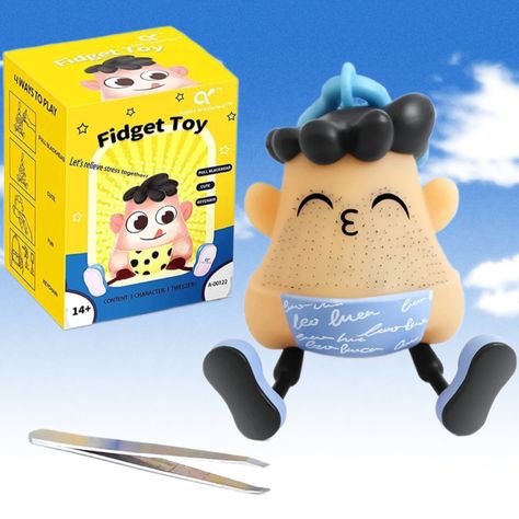 My friend told me about this toy to prevent me from plucking my own eyebrows (trichotillomania). It’s a little expensive but at least it keeps the hairs on my face😅 Skin Picking, Beard Humor, Desk Toys, Waiting In Line, Cute Keychain, Fidget Toy, Sensory Toys, Fidget Toys, For Kids