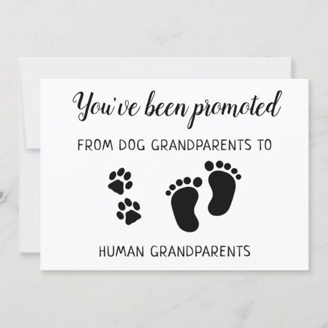 Cute Promoted From Dog Grandparents Pregnancy for $2.82 - Pregnancy Announcements Pregnancy Announcement For Grandparents, Big Brother Dog, 9 Month Baby Food, Grandparents Pregnancy Announcement, 9 Weeks Pregnant, Dog Pregnancy, Dog Baby Announcement, Dog Pregnancy Announcement, 9 Month Old Baby