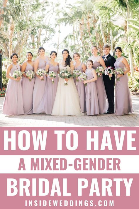 Break away from tradition and embrace inclusivity with a mixed-gender bridal party. Get inspired by expert tips and advice on how to plan and design a wedding party that celebrates the love and friendship of all genders. From outfit ideas to ceremony logistics, discover how to create a memorable and meaningful experience for everyone involved. Check out this insightful article by Inside Weddings and get ready to celebrate your wedding with a bridal party that reflects your values and beliefs. Mix Gender Bridal Party, Mixed Wedding Party, Mixed Gender Wedding Party, Mixed Gender Bridal Party, Cake Food Photography, Mixed Wedding, Real Bridesmaids, Bridal Attendant, Jewelry Hairstyles