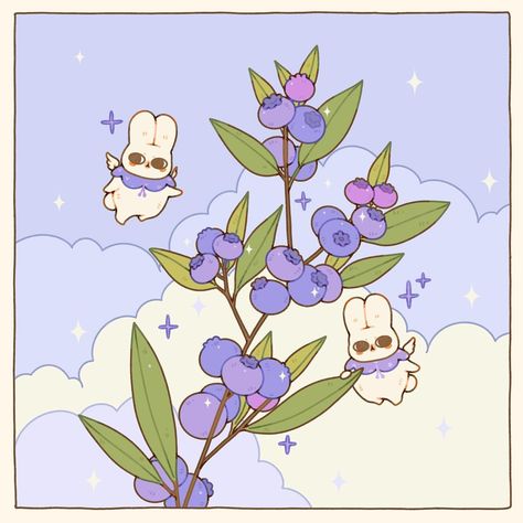 Please swipe for timelapse process ➡️ Blueberry fairies 💜 this is a smol experiment to look for a new palette 😩 I don't think this is it but it was fun to make nonetheless 🌱 . . . . . . . . #cuteart #procreateart #procreate #cutedigitalart #cuteartwork #cutekawaii #kawaii #kawaiiart #instakawaii #bunnyart #animalart #doodleart #adorableart #artsupport #cuteanimalart #fruitart #springart #springaesthetic #cuteaesthetic Silly Bunny, Art Fruit, Animal Illustration Art, Kawaii Sticker, Sweet Cat, Call Art, Bunny Art, Painting Inspo, Kawaii Design