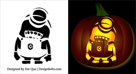 5 Free Halloween Minion Pumpkin Carving Stencils, Patterns, Ideas & Printable Templates for Kids 2015 Pumpkin Carving Minion, Minion Pumpkin Stencil, Minion Pumpkin Carving, Pumpkin Carving Templates Free, Disney Pumpkin Stencils, Halloween Minion, Halloween Pumpkin Templates, Pumpkin Carving Stencils Templates, Stencils Patterns