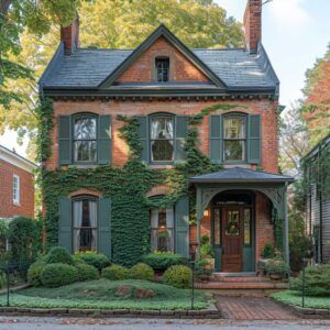 24 Beautiful Sage Green Kitchens You'll Want to Replicate • 333+ Inspiring Lifestyle Ideas Sage Green Kitchens, Sage Green Accents, Green Exterior Paints, Green Kitchens, Inspiring Lifestyle, Charming Aesthetic, Traditional Homes, Brick Exterior House, Lifestyle Ideas