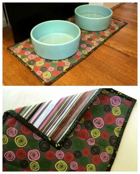 Diy Dog Food Mat, Dog Crafts To Sell, Dog Training Treats Recipe, Sewing Projects Kids, Diy Cat Food, Dog Placemat, Dog Sewing, Dog Bowl Mat, Diy Placemats