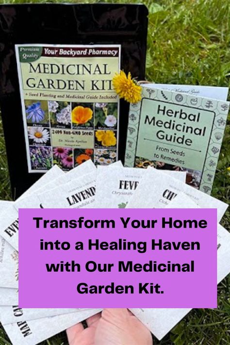 To get Transform Your Home into a Healing Haven with Our Medicinal Garden Kit, click on the link for more information Medicinal Garden, Garden Kit, Garden Kits, Get Yours Now, Herbal Medicine, Planting Seeds, More Information, Medicine, Healing