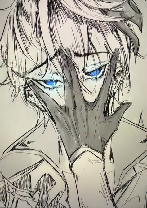 Eyes Of Heaven, Anime Boy Sketch, Anime Drawings Tutorials, Anime Character Drawing, Cool Art Drawings, Dark Anime, Drawing Base, Drawing Reference Poses, Anime Poses