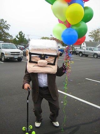 UP: Carl the Old Man Costume : 10 Steps (with Pictures) - Instructables Old Man From Up, Old Man Costume For Kids, Disfraz Up, Russell Up Costume, Carl Costume, Girl Scout Costume, Disney Family Costumes, Disney Couple Costumes, Old Man Costume