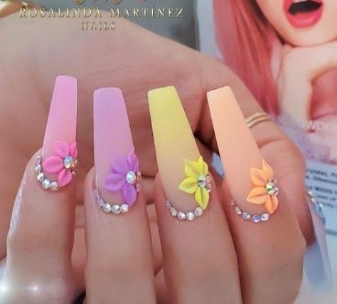 Nailart Tutorial, Diy Acrylic Nails, Stylish Nails Designs, Nails Design With Rhinestones, Acrylic Nails Coffin Pink, Long Square Acrylic Nails, Nail Designs Glitter, Square Acrylic Nails, Luxury Nails