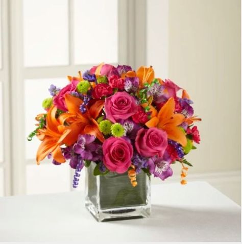 If you know someone who's birthday is coming up, order birthday bouquet of flowers from your favorite flower shop, Irvine Florist Marketplace! We have a great selection that's perfect for everyone! Purple Statice, Birthday Flower Delivery, Mini Carnations, Flower Factory, Peruvian Lilies, Birthday Bouquet, Birthday Cheers, Asiatic Lilies, Diy Arrangements