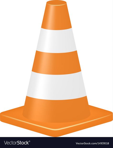 Traffic Cone, Png Images, White Background, Vector Images, Vector Free, Illustrator, Cricut, Clip Art, Orange