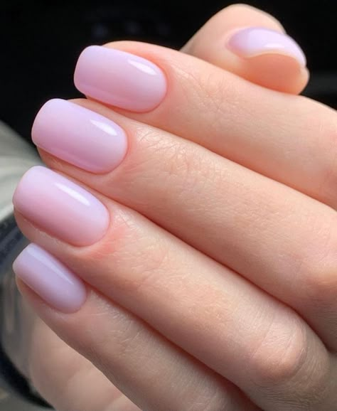 Summer Nails Squoval, Squoval Nail Ideas, Squoval Nail, Nails Squoval, Gel French Manicure, Milky Nails, Squoval Nails, Casual Nails, Classic Nails