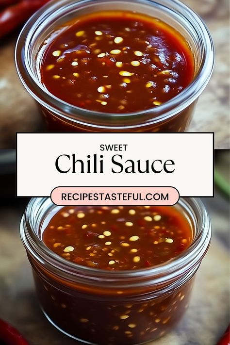 This homemade Sweet Chili Sauce is the perfect balance of sweetness and heat. Easy to prepare, it’s ideal for dipping, glazing, or drizzling over your favorite dishes. Spicy Sweet Chili Sauce, Chili Lime Sauce Recipes, Home Made Sweet Chilli Sauce, Homemade Sweet Thai Chili Sauce, Diy Sweet Chili Sauce Easy, Diy Sweet Chili Sauce, How To Make Chili Sauce, Homemade Sweet Chili Sauce Easy, How To Make Sweet Chili Sauce