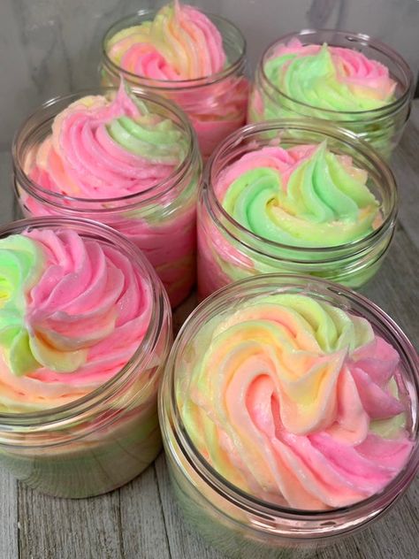 Unicorn Whipped Soap Rainbow Bath Whip Foaming Bath Whip | Etsy Foaming Bath Butter Recipe, Spell Jars For Beginners, Hair Boutique Ideas, Body Butter Photography, Diy Whipped Shea Butter, Foaming Bath Butter, Body Care Business, Whip Recipes, Turmeric Scrub