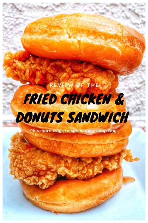 KFC has launched their Fried Chicken and Donuts Sandwich and it's as good as you think it is! Get all the glazed details about the Los Angeles launch plus how long its available right here! A sandwich this good should only be eaten once every four years, so I've paired it with more ideas for Leap Day Celebrating in L.A. #friedchickenanddoughnut #friedchickenanddoughnuts #losangeles #foodietravel Kfc Fried Chicken, Chicken Sandwich Recipe, Cooking Shows, American Fast Food, Chicken Sandwich Recipes, Leap Day, Donut Glaze, Sandwich Recipe, Chicken Dishes Recipes