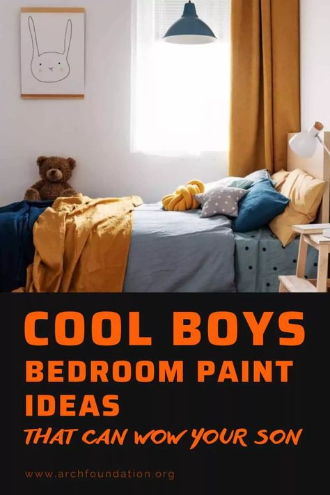 32+ Cool Boys Bedroom Paint Ideas That Can Wow Your Son 2024 Paint For Teenage Boys Bedroom, Kid Bedroom Colors, Room For Boys Teenager, Teen Boys Room Paint Ideas, Paint Colors For Teenage Boys Room, Paint Ideas For Boys Bedroom, Teen Boy Bedroom Paint Ideas, Teen Boys Bedroom Paint Colors, Timeless Boys Bedroom