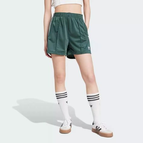 Firebird Shorts | adidas UK Adidas Firebird, Uniqlo Shorts, Mineral Green, Green Adidas, 90s Shorts, Track Suit, Adidas Shop, Adidas Shorts, Minsk