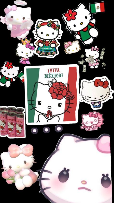 #Mexico Mexican Laptop Wallpaper, Mexico Hello Kitty, Mexico Wallpaper Iphone, Hello Kitty Mexican, Camille Core, Mexican Wallpapers, Mexico Aesthetic Wallpaper, Spanish Background, Mexican Dancing