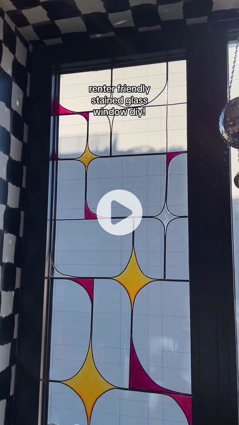 Discover videos related to renter friendly stained glass window on TikTok. Diy Stained Glass Window Renter Friendly, Renter Friendly Stained Glass Window, Fake Stained Glass Window, Loft Windows, La Apartment, Diy Stained Glass Window, Diy Shows, Stained Glass Diy, Faux Stained Glass