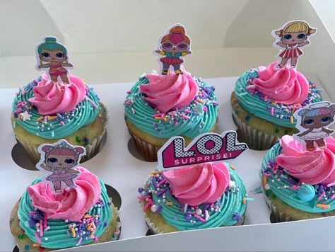 Lol Cupcake Ideas, Lol Doll Cupcakes, Lol Birthday Cupcakes, Lol Doll Party Ideas, Lol Doll Cupcake Ideas, Lol Surprise Cupcakes Ideas, Lol Surprise Cupcakes, Lol Surprise Dolls Cupcakes, Lol Surprise Dolls Party Ideas Cake