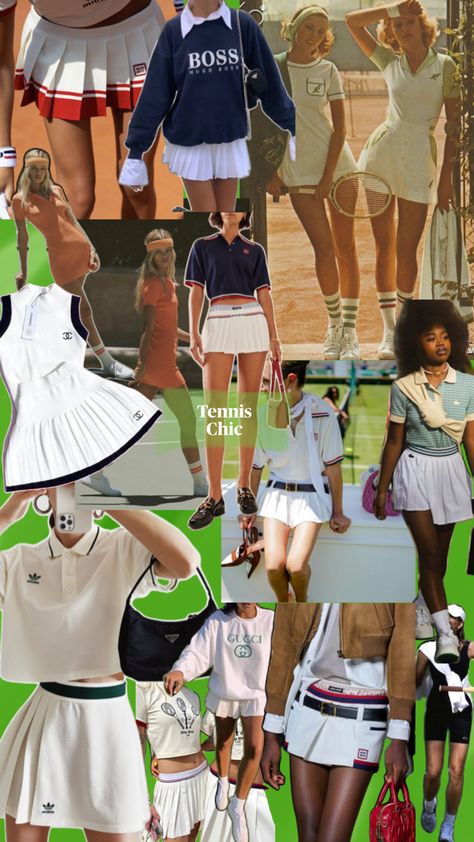 Old money tennis chic tennis skirt chic how to wear vintage tennis skirts vintage tennis inspo 35mm photo inspo and styling, challengers press tour outfits, zendaya inspo, country club style, outfits by high end designers, miu miu, boss, Chanel, Gucci, Dior Tennis Core, Core Fashion, Cycling Fashion, Tennis Clothes, Country Club, Style Me, Tennis, Fashion Inspo, How To Wear