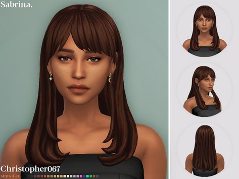 Sabrina Hair, Sims 4 Custom Content Patreon, Sims 4 Cc Patreon, 2000s Hairstyles, Cc Patreon, Sims 4 Anime, Kpop Hair, Tumblr Sims 4, Sims 4 Mm