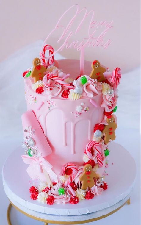 1st Birthday Cake Christmas Theme, Oh What Fun Birthday Cake, Merry Birthday Cake, Christmas Birthday Cake Girl, First Birthday Christmas Cake, Half Birthday Christmas Theme, Gingerbread Birthday Party Ideas, Two Sweet Christmas Birthday, Christmas First Birthday Cake