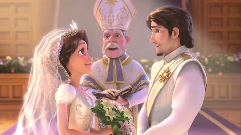 Tangled Ever After, Rapunzel Wedding, Tangled Wedding, Disney Princess Wedding, Rapunzel And Flynn, Rapunzel And Eugene, Disney Princesses And Princes, Disney Princess Movies, Disney Movie Quotes