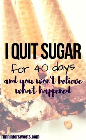 I quit sugar for 40 days and couldn't believe the results. Here is my plan to give up sugar and what happened during my sugar detox. Sugar Fast, Quitting Sugar, Stop Sugar, Sugar Detox Plan, Stop Sugar Cravings, I Quit Sugar, Detox Diets, Sugar Free Diet, No Sugar Diet