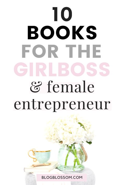 Girlboss Books, Female Entrepreneur Aesthetic, Books Motivational, Best Motivational Books, Books For Entrepreneurs, Girl Boss Book, Books Business, Entrepreneur Books, Wealth Mindset