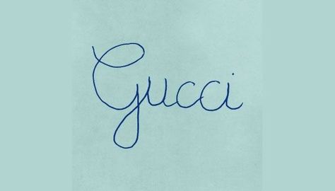 Gucci's new logo is proof that anyone can get a job as a designer these days as long as you always back yourself. Cool Handwriting Fonts, News Logo, Fashion Identity, Handwritten Logo, Handwriting Styles, Creative Review, Gucci Logo, Sacred Symbols, Learning To Write