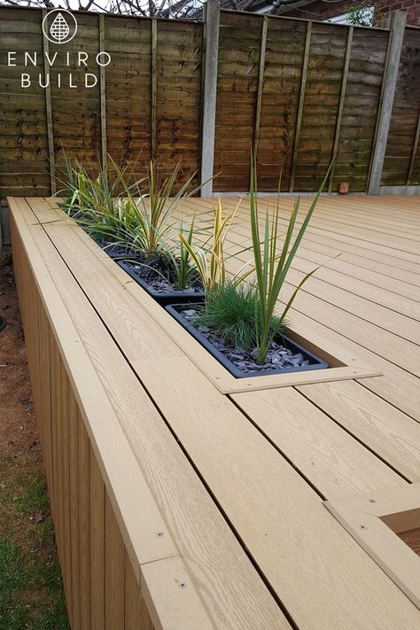 Moderne Have, Deck Piscina, Deck Planters, Patio Deck Designs, Wooden Deck, Deck Designs Backyard, Landscape Designs, Outdoor Gardens Design, Backyard Garden Design