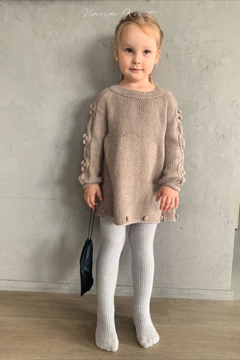 Knitted Dress For Baby Girl, Woolen Sweater Handmade For Girls, Toddler Knit Dress, Knit Dress Toddler, Toddler Oversized Knit Sweater, Dress For Autumn, Girls Knitted Dress, Dress For Baby Girl, Hansel Gretel