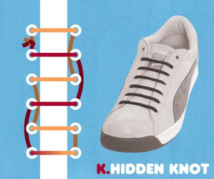 15 Cool Ways To Tie Your Cyclone Health Shoelaces: Hidden Knot Ways To Tie Shoelaces, Shoe Lacing Techniques, Ways To Lace Shoes, Tie Shoelaces, Lacing Sneakers, Shoe Lace Patterns, Tie Shoes, Rwby, Shoe Style