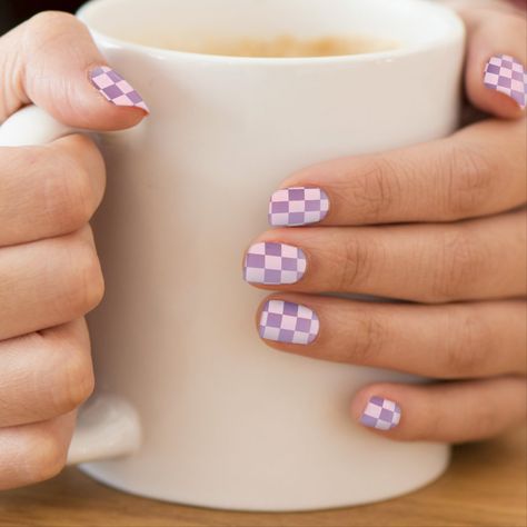 Pink Checkered Pattern, Rainbow Gradient Minx Nail Art Seashells Patterns, Bat Pattern, Minx Nails, Rose Gold Marble, Arrow Pattern, Christmas Nails Acrylic, Spring Nail Art, Chic Pattern, Manicure Set