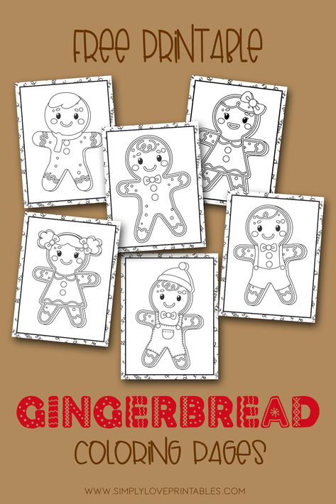 Simply Love Printables Gingerbread Coloring Pages Free Printables Pin Image Gingerbread Coloring Pages, Valentines Candy Bar Wrappers, Pokemon Printables, Gingerbread Man Coloring Page, Winter Coloring Pages, Animal Alphabet Letters, Minecraft Coloring Pages, Mickey Mouse Coloring Pages, To Do Planner