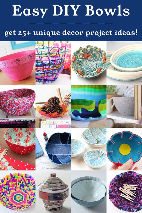 Easy Recycled Crafts, Confetti Bowl, Mod Podge Fabric, Diy Carnival, Diy Coconut, Mod Podge Crafts, Easy Holidays Crafts, Diy Bowl, Easter Garland