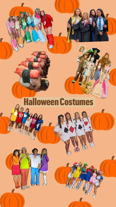 heyy!! i’m so excited for halloween 🎃🫶 here are some group halloween costumes!! Halloween Costumes Group, Group Halloween Costumes, Cute Halloween Costumes, Cute Halloween, Rapunzel, Halloween Outfits, Halloween Makeup, So Excited, Halloween Costumes