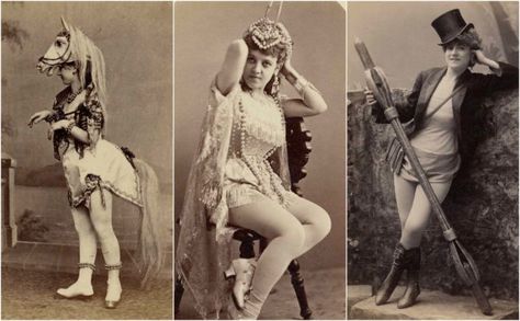 The Victorian burlesque dancers and their flamboyant, elaborate costumes.1890. 1930s Radio, Tipping The Velvet, Short Heeled Boots, Circus Burlesque, Victorian Burlesque, Vintage Theater, Burlesque Vintage, Jekyll And Hyde, Vintage Burlesque