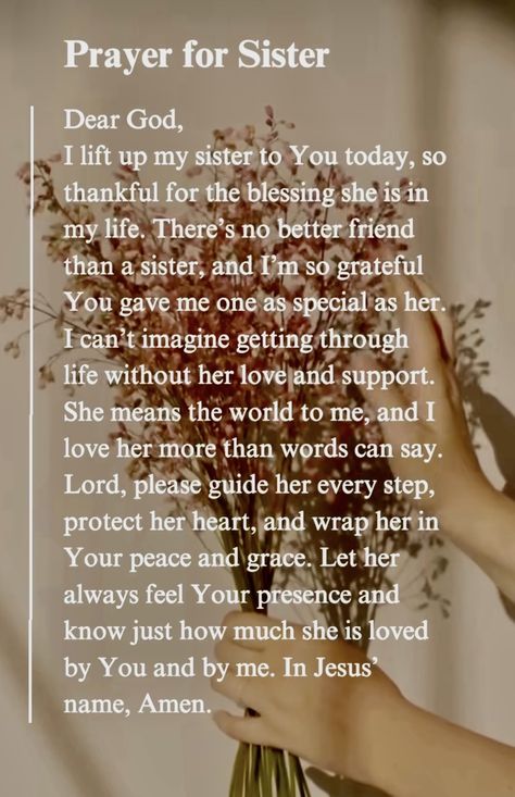 Prayers For My Sister Healing, Praying For My Sister Strength, Prayer For My Sister Strength, Prayers For Granddaughter, Prayer For Sister, Prayer For My Sister, Wedding Congratulations Quotes, Prayers For Sister, Sister Bond Quotes